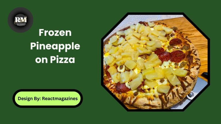 Frozen Pineapple on Pizza